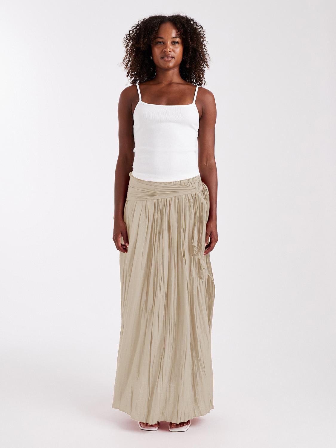 TSNAYA Long skirt - Natural